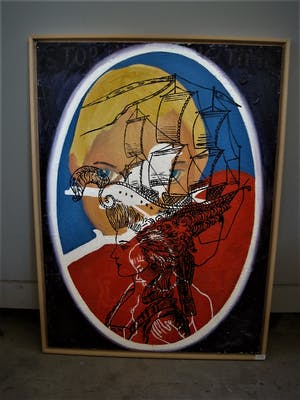 Ramon Jan Vet - Spectaculair Groot Pop-Art olieverf op doek "Good Feeling" Galerieprijs 2800€!! kopen? Bied vanaf 20!