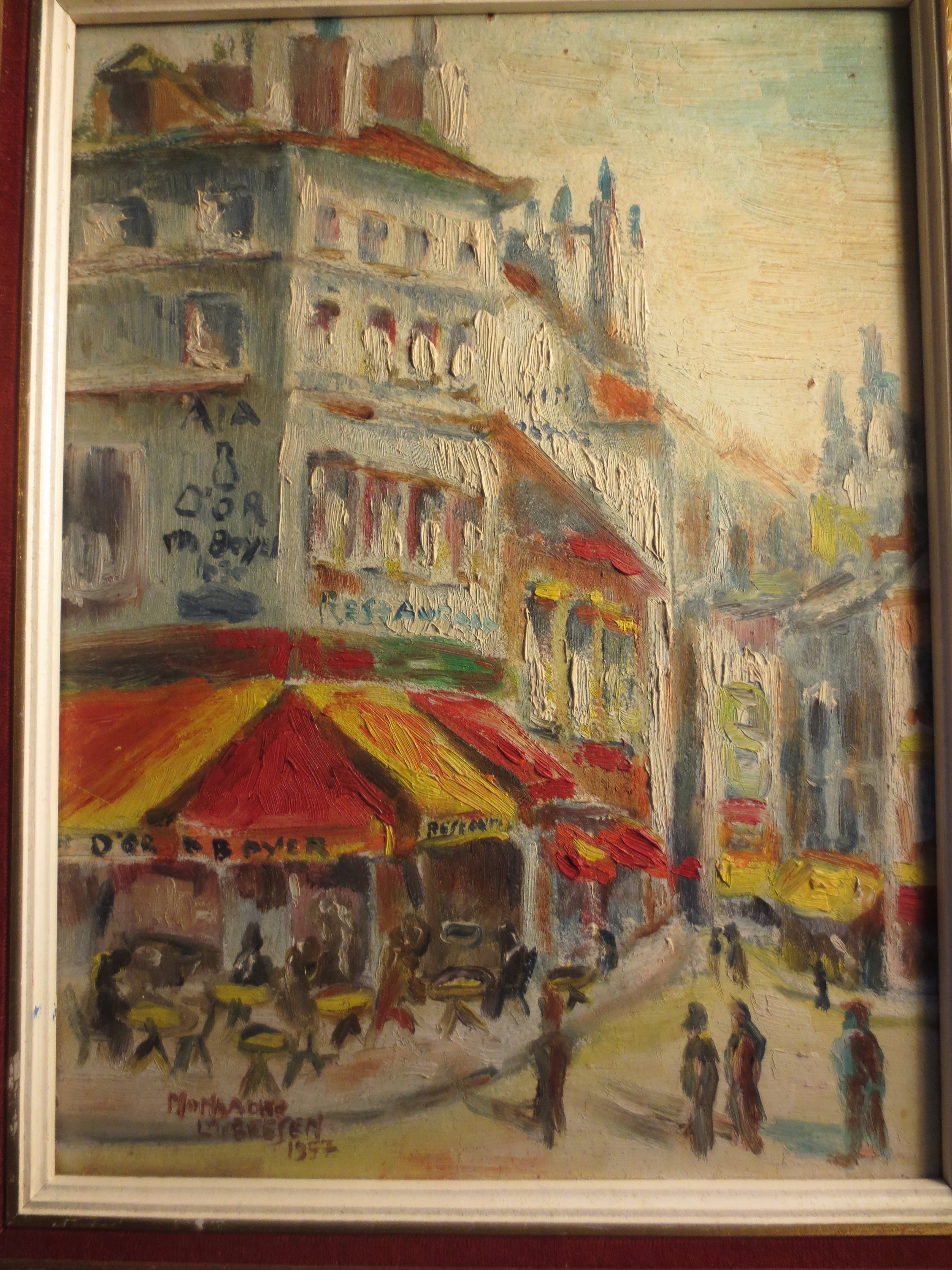 Louis van der Beesen - Parijs Montmartre 1957. verkocht voor € 40!