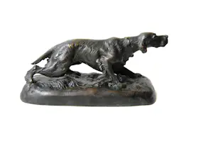 Georges Lesage - Engelse setter hond - brons kopen? Bied vanaf 850!