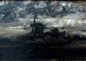 Bram Bogart - Schilderij: Molen kopen? Bied vanaf 1450!