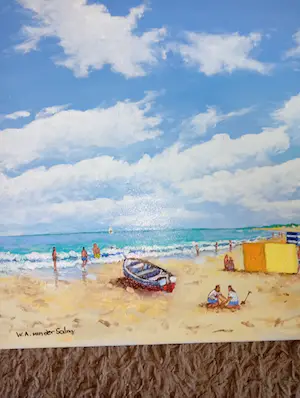 Wilhelmus Van Der Salm - Spelende kinderen op het strand kopen? Bied vanaf 50!