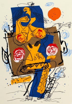 Kees Salentijn - zeefdruk -1997 kopen? Bied vanaf 49!