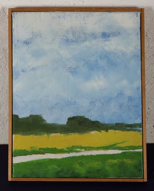 Hans Geernaert - Eierlandse polder - 1977 - olieverf op doek - BKR Amsterdam kopen? Bied vanaf 20!