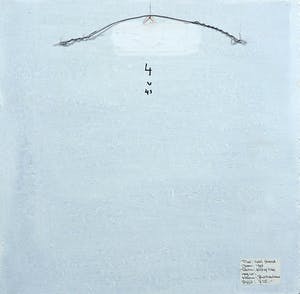 Paul Overhaus - Acryl op board, Geel strand kopen? Bied vanaf 50!