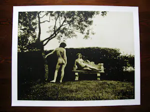 Karin Szekessy - 'Akt im Garten', foto kopen? Bied vanaf 149!