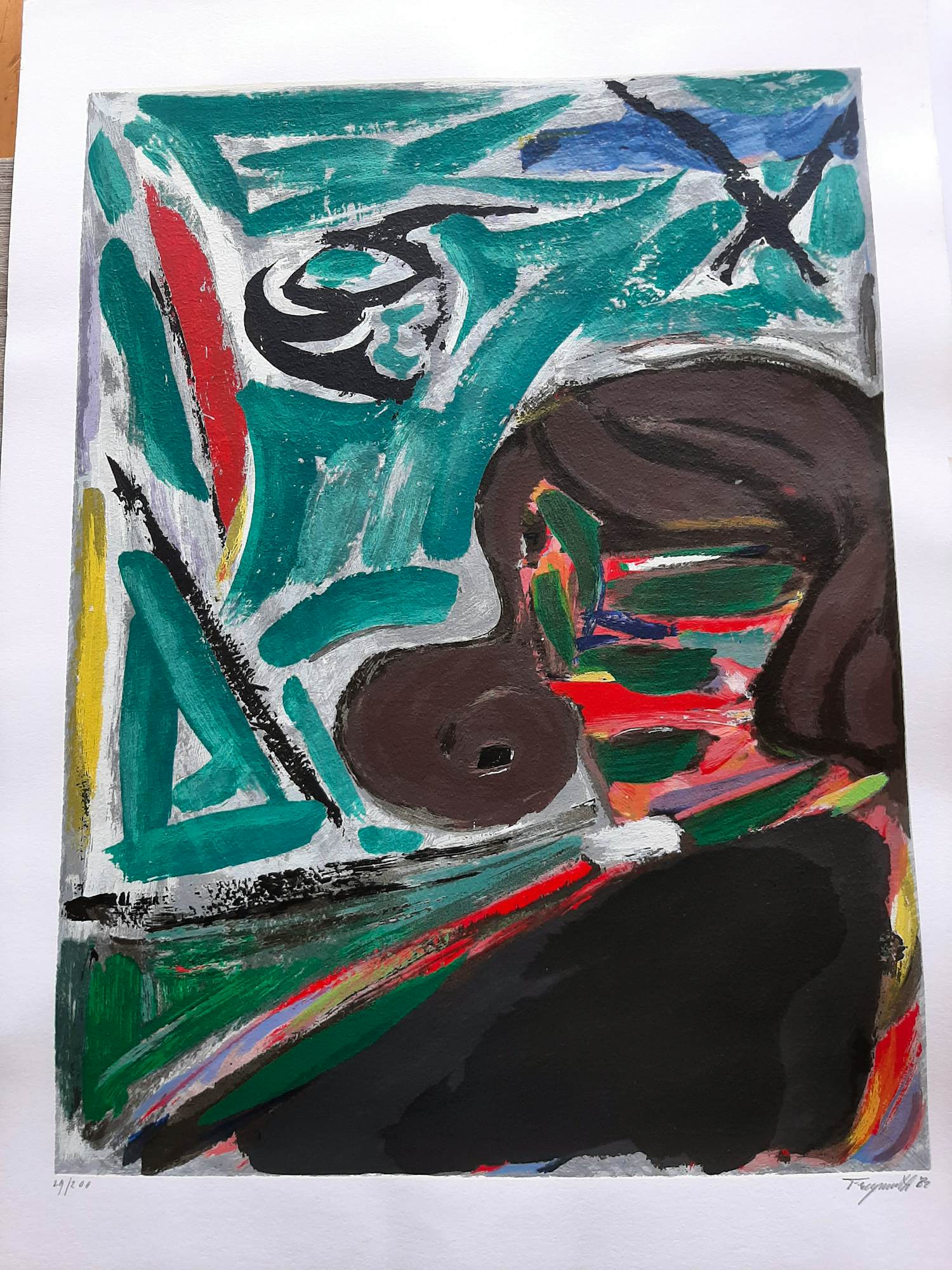 Alphons Freijmuth - Zeefdruk, Jannie kopen? Bied vanaf 35!