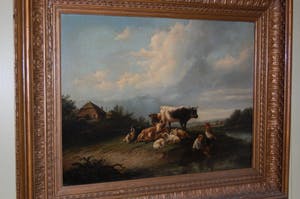 Jan Kobell (III) - Landschap met koeien kopen? Bied vanaf 4000!