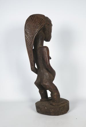 Hemba - Houten voorouderbeeld / Vrouw met haar in punt kopen? Bied vanaf 1!