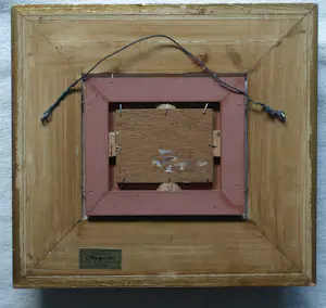 Jens Joppe - Miniatuurschilderij “Dorpje” , olieverf op panneel - ingelijst – 7 x 9 cm. kopen? Bied vanaf 100!