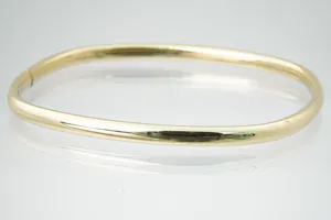 Aparte 14krt geel-gouden "vierkante" unisex "slaven" armband - gekeurd kopen? Bied vanaf 130!