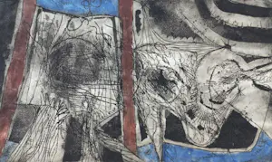 Kees Okx - Abstracte compositie, aquatint ets kopen? Bied vanaf 35!