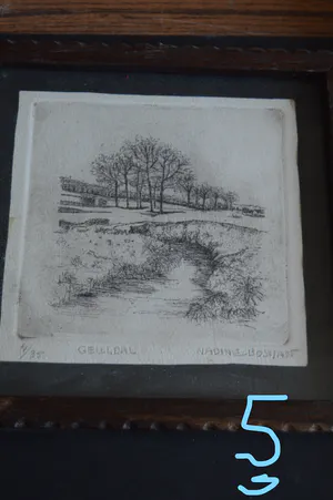 Niet of onleesbaar gesigneerd - 6 fraaie etsen, alle gesigneerd en ingelijst!! kopen? Bied vanaf 1!