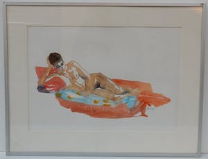 Sonja Dwinger - Aquarel vrouwelijk naakt kopen? Bied vanaf 80!