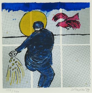 Corneille - Zeefdruk, Ode aan Van Gogh, De Zaaier - Ingelijst kopen? Bied vanaf 150!