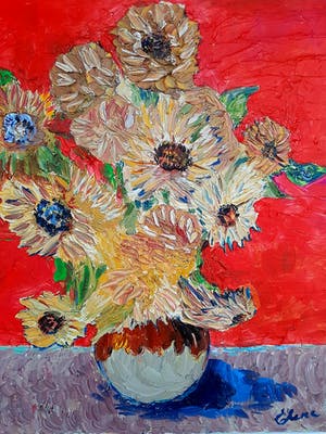 Elena Polyakova - Zonnenbloemen kopen? Bied vanaf 1!