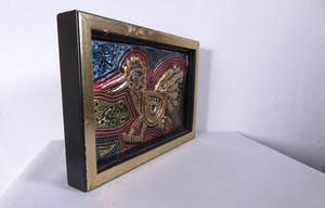 Corneille - Beschilderde zilveren plaquette, Z.T. , Kip kopen? Bied vanaf 300!