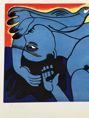 Corneille - Ets / Aquatint Vrouw en vogel, 1991 kopen? Bied vanaf 450!