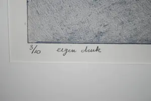 Marjan Smit - grote ets - oplage slechts 10 ! kopen? Bied vanaf 50!