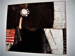 Guillaume Le Roy - Lyrisch Abstracte meerkleurige houtsnede (groot!) Kleine Oplage ! kopen? Bied vanaf 20!