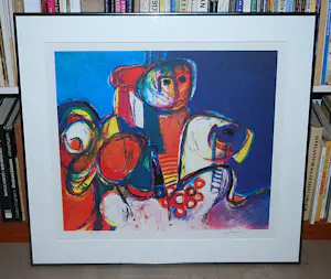 Jan Cobbaert - Jaar van het kind (1978) - mooi en zuurvrij ingelijste litho kopen? Bied vanaf 295!