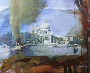 Anna Razumovskaya - Giclée op canvas bewerkt met verf, Trip to Dream VI kopen? Bied vanaf 50!