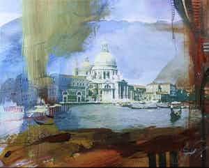 Anna Razumovskaya - Giclée op canvas bewerkt met verf, Trip to Dream VI verkocht voor € 50!