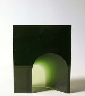 Stroch Vaclav - Abstract groenglazen object verkocht voor € 100!