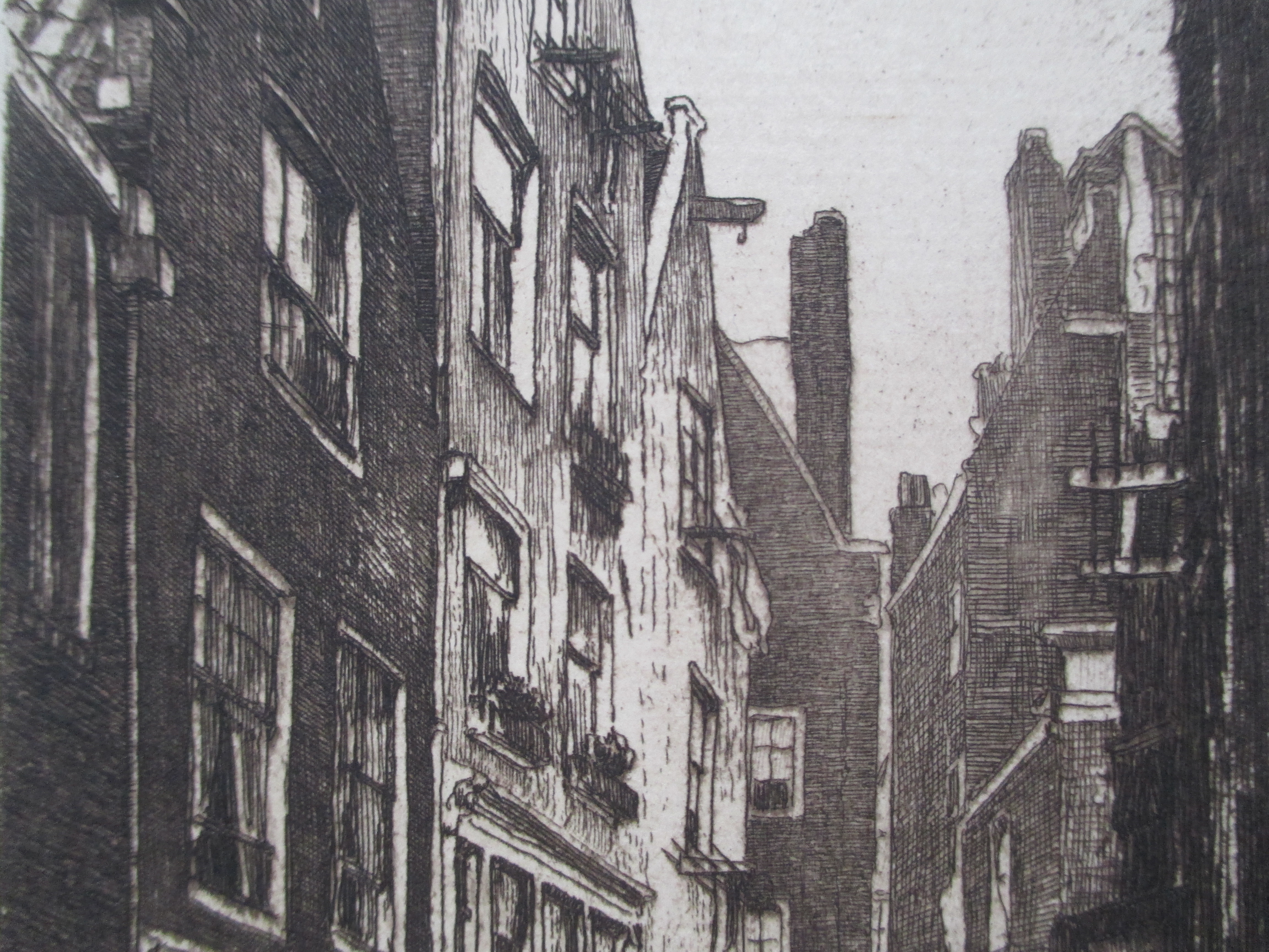 Johannes Josseaud - ets St. Pietersteeg Amsterdam kopen? Bied vanaf 25!