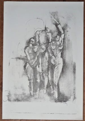 Wim Motz - de gehangene (met een 3e figuur erbij afgebeeld) kopen? Bied vanaf 35!