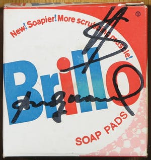 Andy Warhol - Handgesigneerde Brillo-box kopen? Bied vanaf 1!