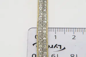 Acheter19 - 18 karaats geelgouden armband met ca 13 crt princess geslepen diamanten? Enchérissez de 4850!