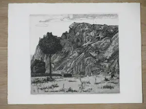 Adolfo Ramon Torcal - Berglandschap - Ets kopen? Bied vanaf 50!