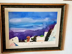 Friedrich Schiemann - Aquarell Gemälde Südliche Landschaft 1981 signiert Größe 80 x 100 cm kopen? Bied vanaf 320!