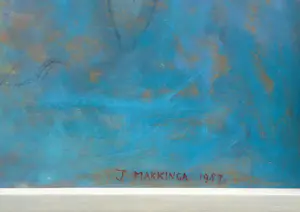 Jenny Makkinga - 'baadster in rood' kopen? Bied vanaf 540!