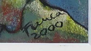 Franca Muller Jabusch - Gemengde techniek op papier o.a. acryl en krijt, z.t. Kabouters kopen? Bied vanaf 20!