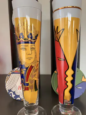 Buy Ritzenhoff AG - 6 prachtige bierglazen met illustraties van bekende kunstenaars? Bid from 59!