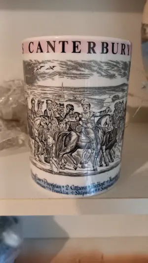 Wedgwood - Pelgrims beker Geoffrey Chauer. kopen? Bied vanaf 25!