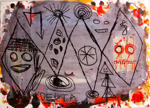Michel Rabanelly - "Delta" 2005 - handsigniert verkauft für € 900!