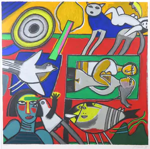 Corneille - Zeefdruk, La belle Écuyère - Ingelijst (Groot) kopen? Bied vanaf 350!