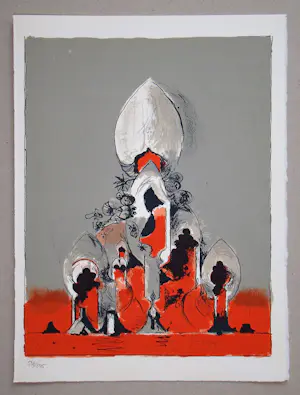 Graham Sutherland - Eerbetoon aan San Lazzaro - 1975 - Originele lithografie - Moulot kopen? Bied vanaf 100!