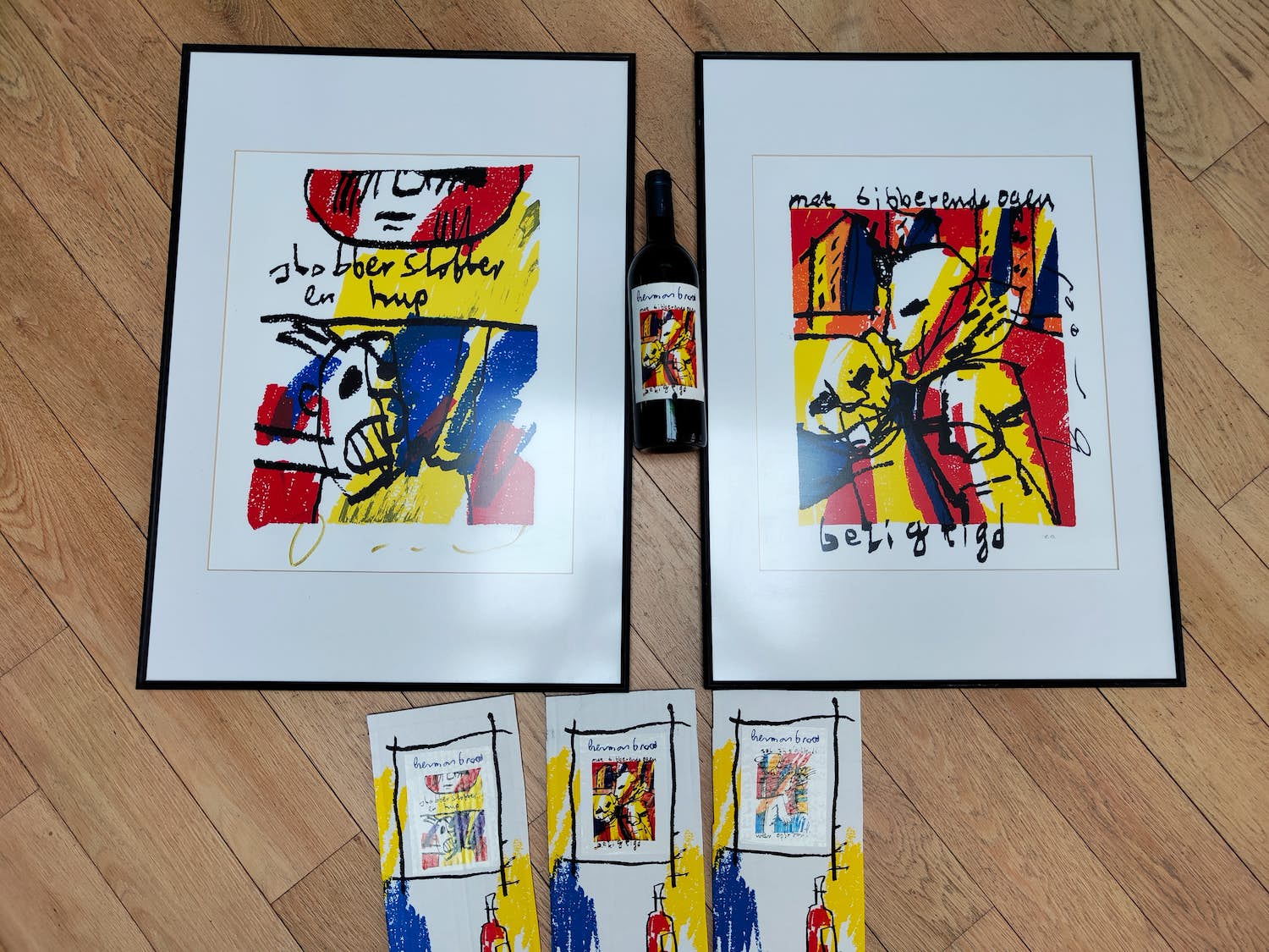 Herman Brood - Unieke set: WIJN verkocht voor € 325!