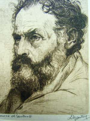 Dirk Harting - PORTRET VAN MAN MET BAARD verkocht voor € 35!