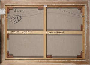 Martin van Wordragen - Olieverf op doek, Vreemde voorbijganger - Ingelijst (Groot) kopen? Bied vanaf 350!