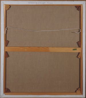 Pieter Haan - Acryl op doek, Eetkamer in Le Bosquet kopen? Bied vanaf 1!