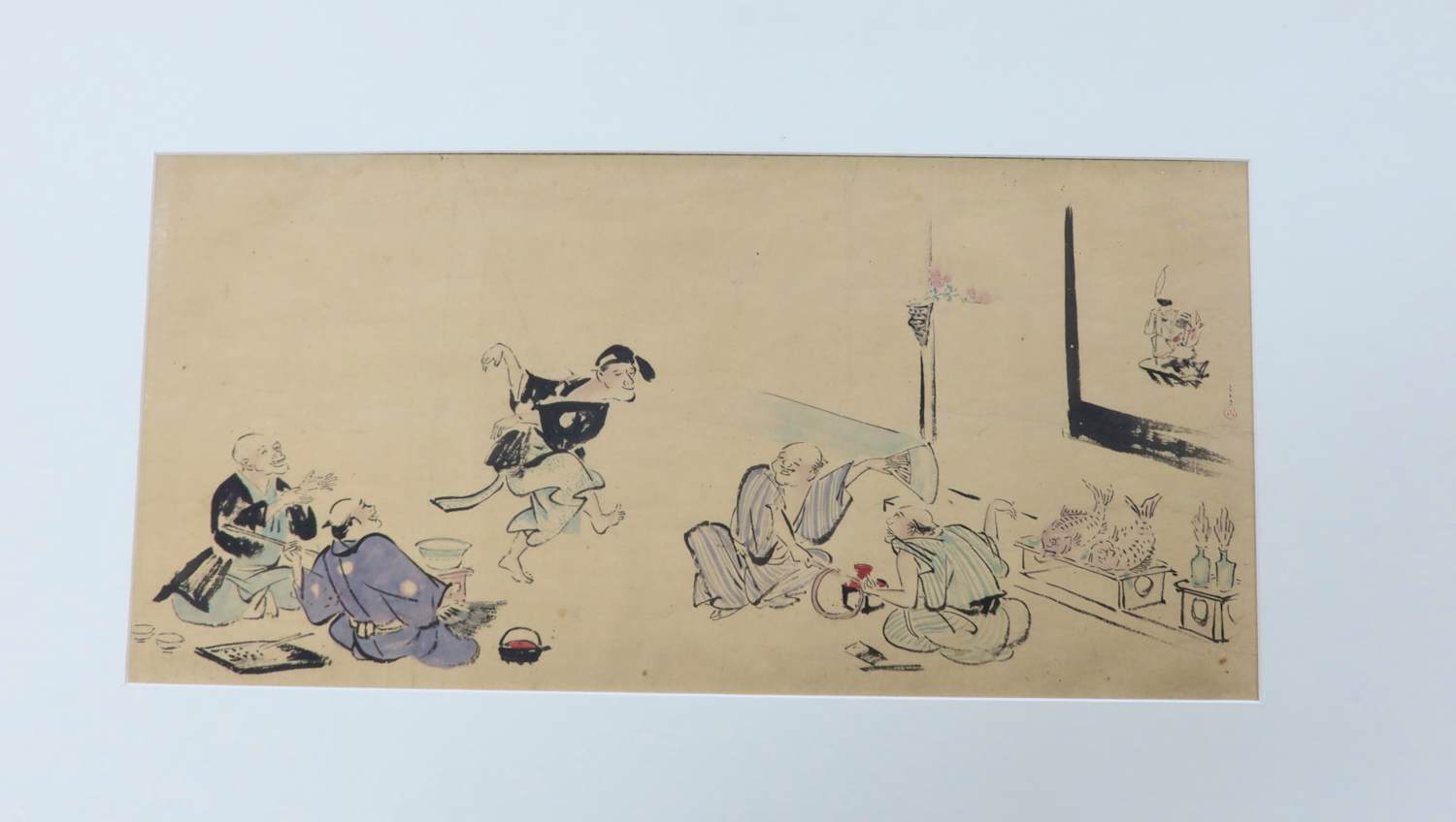 Niet of onleesbaar gesigneerd - Inkttekening ingekleurd kopen? Bied vanaf 1!