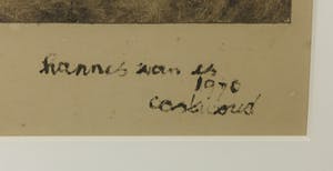 Hannes van Es - Ets, Teruggang door middel van geestverruiming - Ingelijst kopen? Bied vanaf 35!