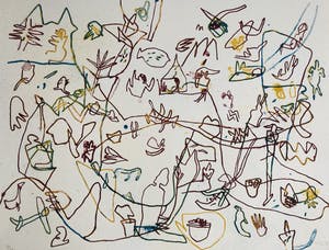 Jan Voss - prent 190: zonder titel kopen? Bied vanaf 85!