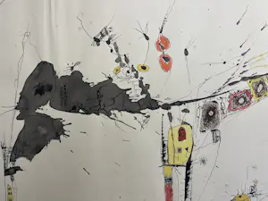 Wim de Haan - Abstracte compositie kopen? Bied vanaf 220!