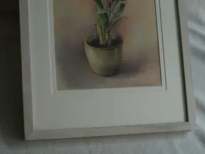 Niet of onleesbaar gesigneerd - Ingelijste aquarel , Bloemstilleven – onduidelijke signatuur… kopen? Bied vanaf 1!