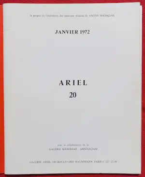 Anton Rooskens - Ariel 20, gesigneerde publicatie met twee originele litho’s kopen? Bied vanaf 175!